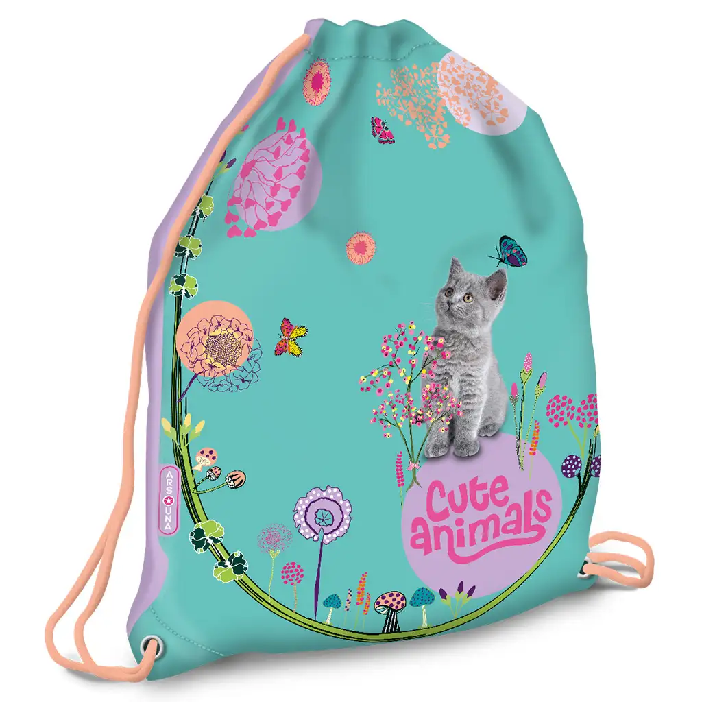 imagen de Ars Una: Cute Animails - Mochila de deporte con gatito 32x42cm 1