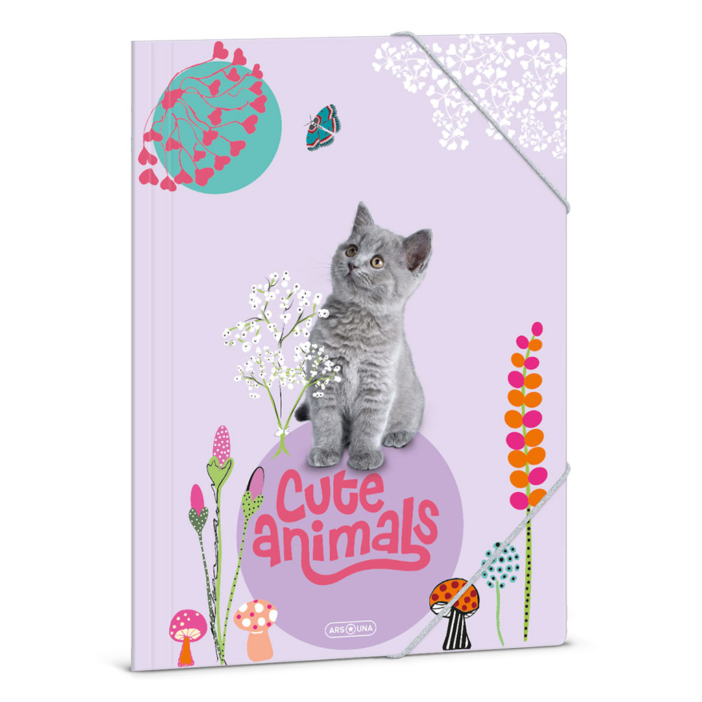 imagen de Ars Una: Cute Animal Gato carpeta elástica A4 1
