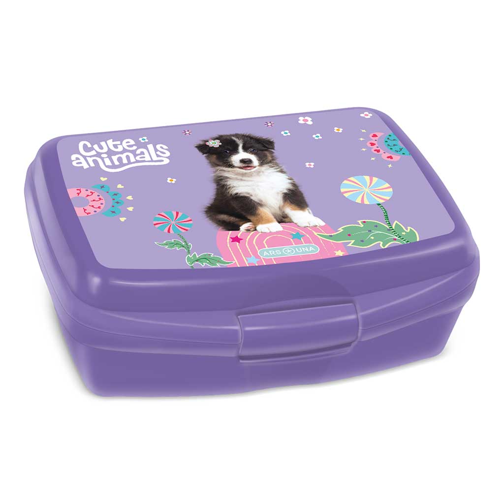 imagen de Ars Una: Cute Animals Aussie caja de almuerzo 16,5x6x13,5cm 1