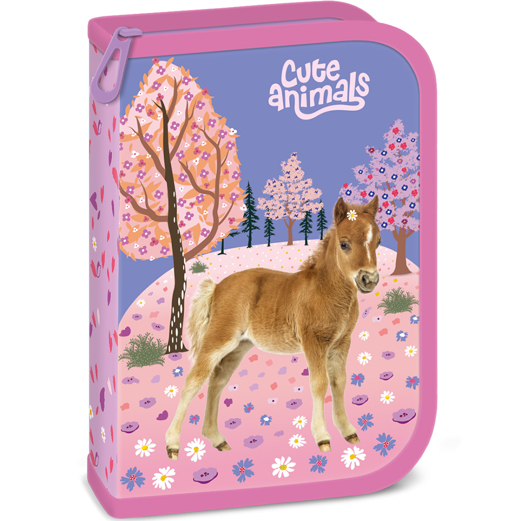 imagen de Ars Una: Cute Animals estuche de lápices desplegable 13x19x4cm 1