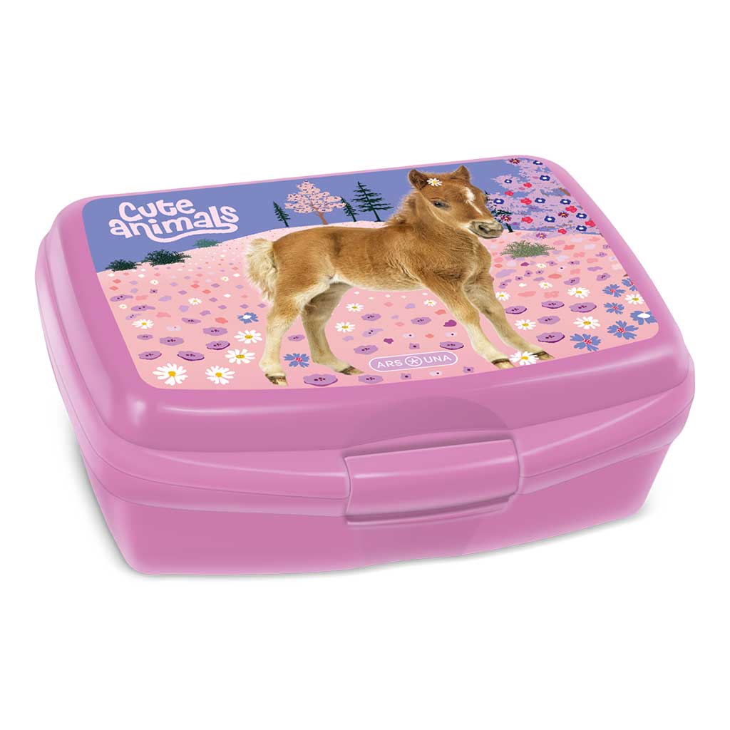 imagen de Ars Una: Cute Animals Horse caja de almuerzo 16,5x6x13,5cm 1