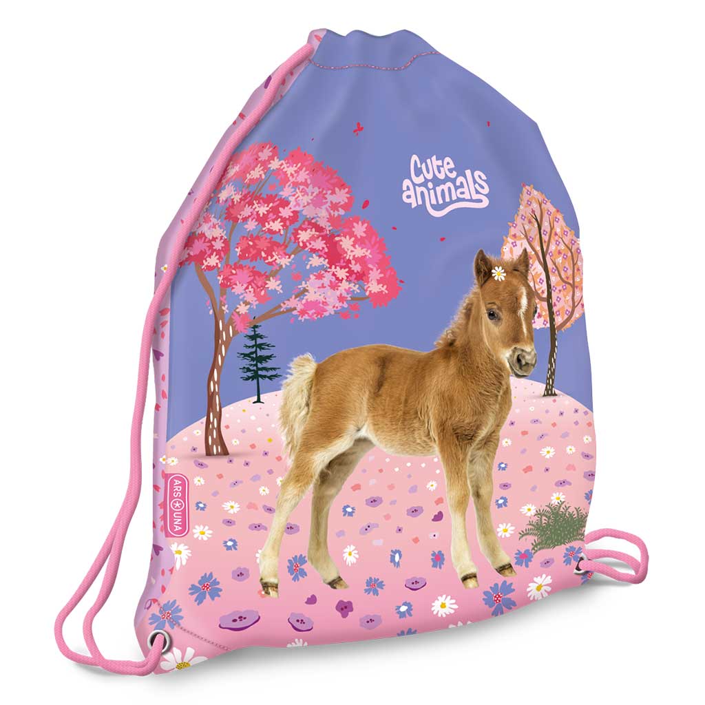 imagen de Ars Una: Cute Animals Horse mochila, bolsa de deporte 32x42cm 1