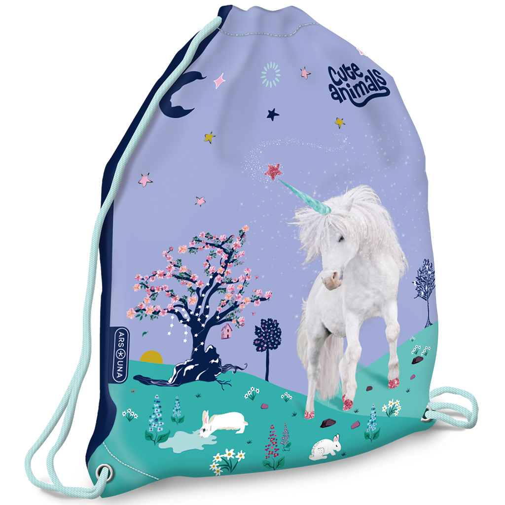 imagen de Ars Una: Cute animals mochila de unicornio, bolsa de deporte 32x42cm 1