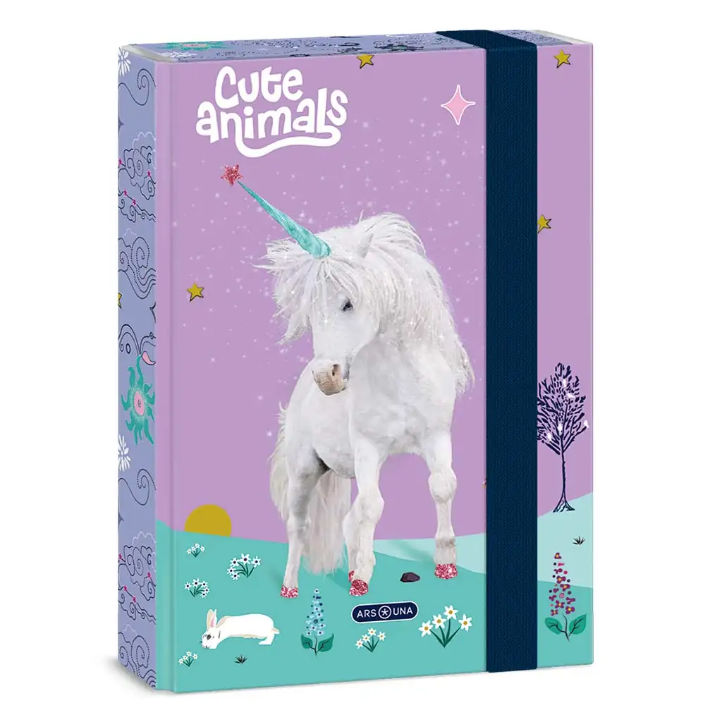 imagen de Ars Una: Cute Animals Unicorn A/5 caja de cuadernos 1