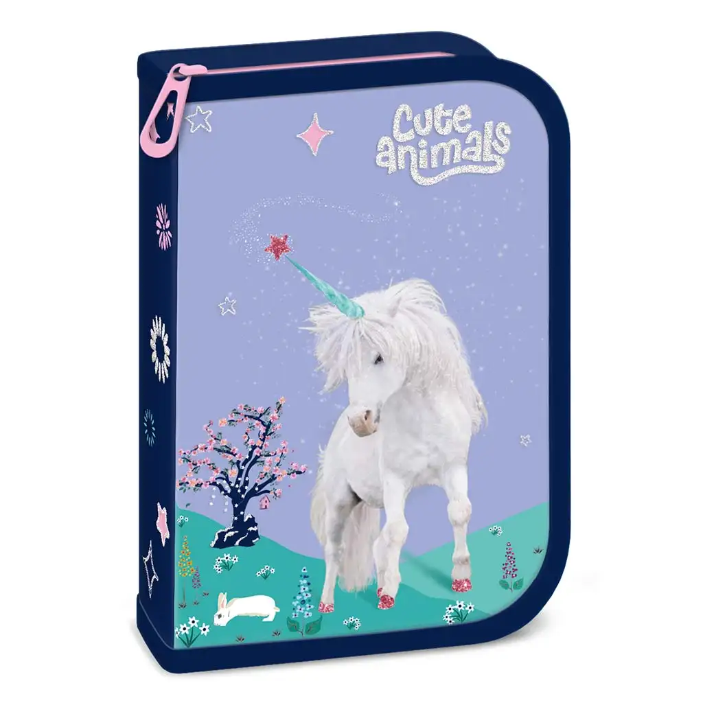 imagen de Ars Una: Cute Animals Unicorn estuche de lápices relleno 12,8x19,3x3,6cm 1