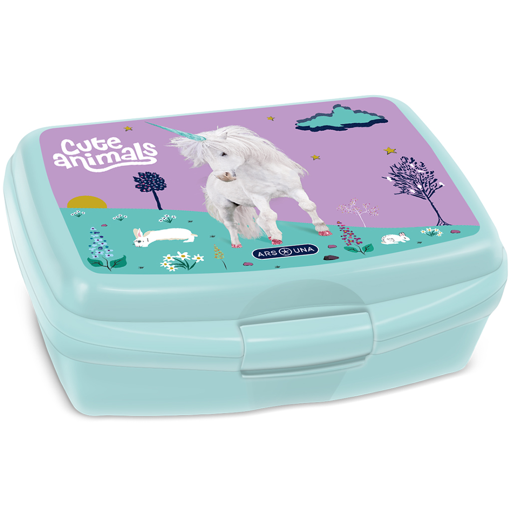 imagen de Ars Una: Cute animals Unicornio caja de almuerzo 1