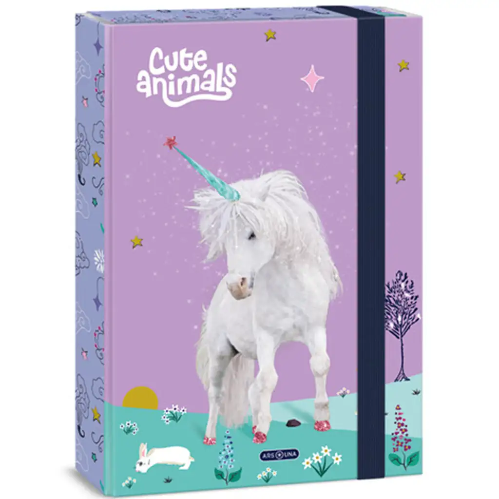 imagen de Ars Una Cute Animals-unicornio caja de cuadernos A/4 1