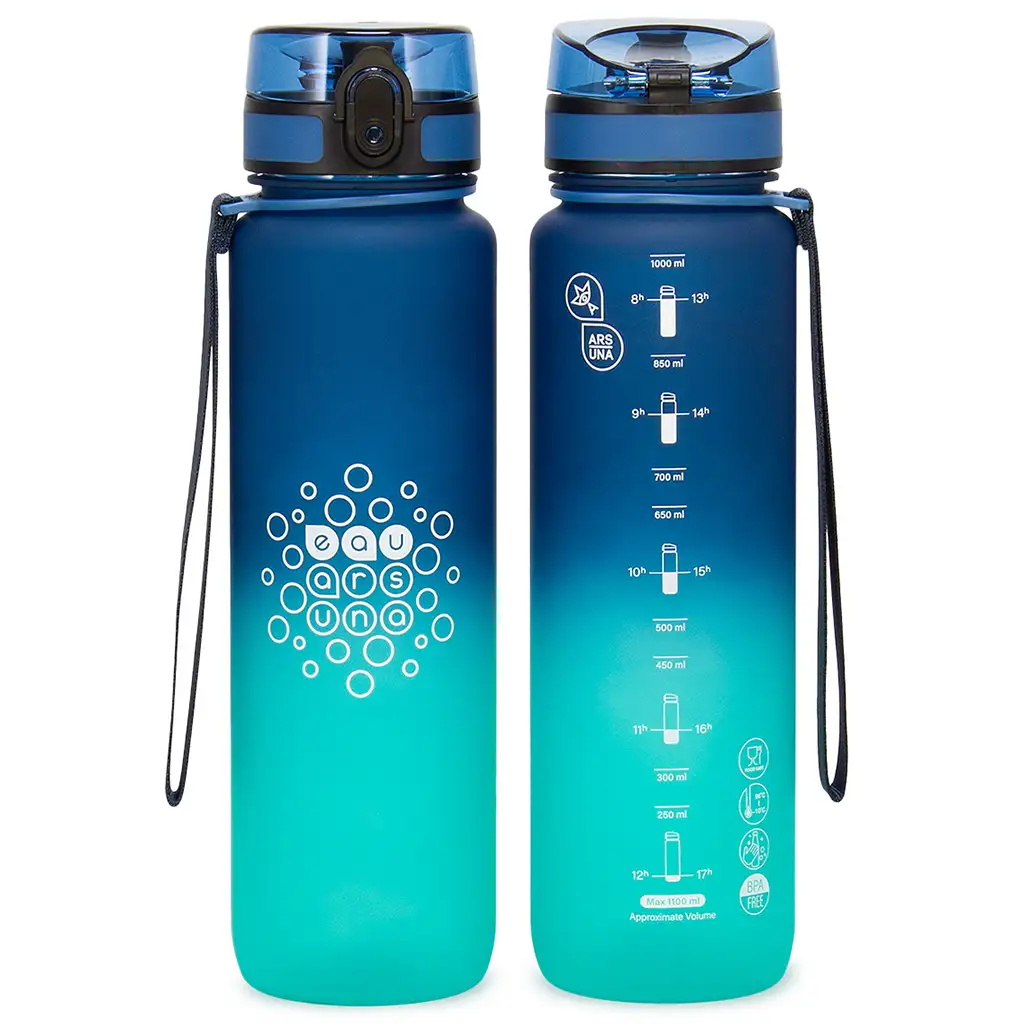imagen de Ars Una: Dark Sea botella motivacional sin BPA 1000ml 2