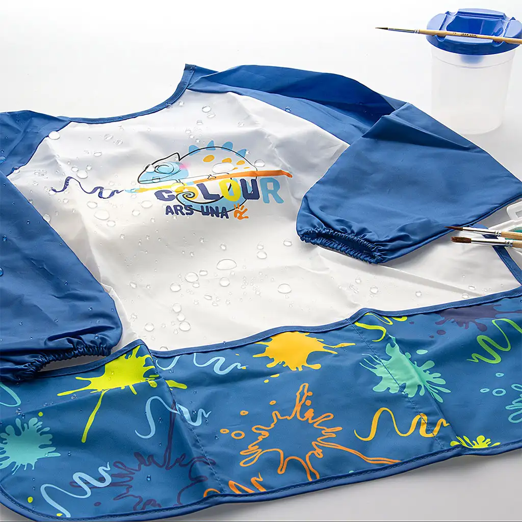 imagen de Ars Una: Delantal de pintor impermeable de manga larga - Blue Splash 3