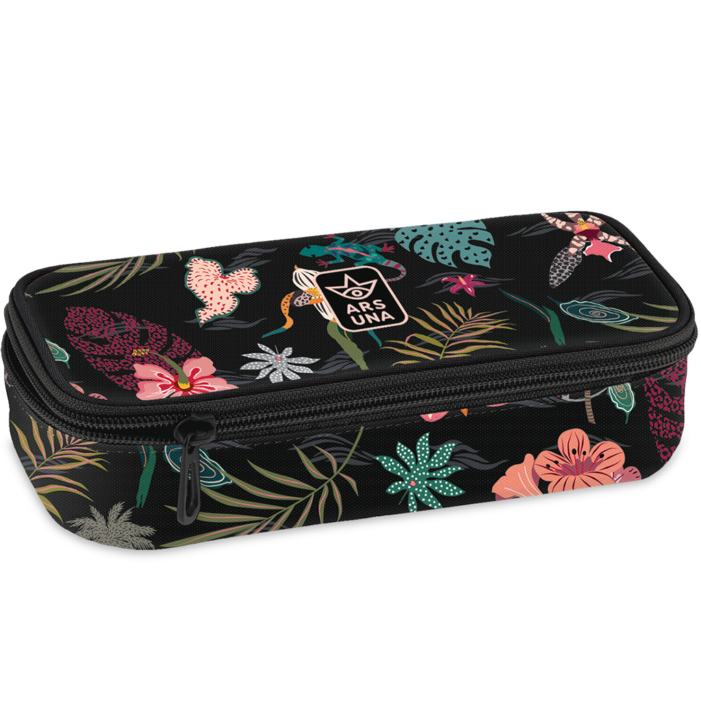 imagen de Ars Una: Estuche de adolescente con flores de Tahití 22,5x6x11,5cm 1