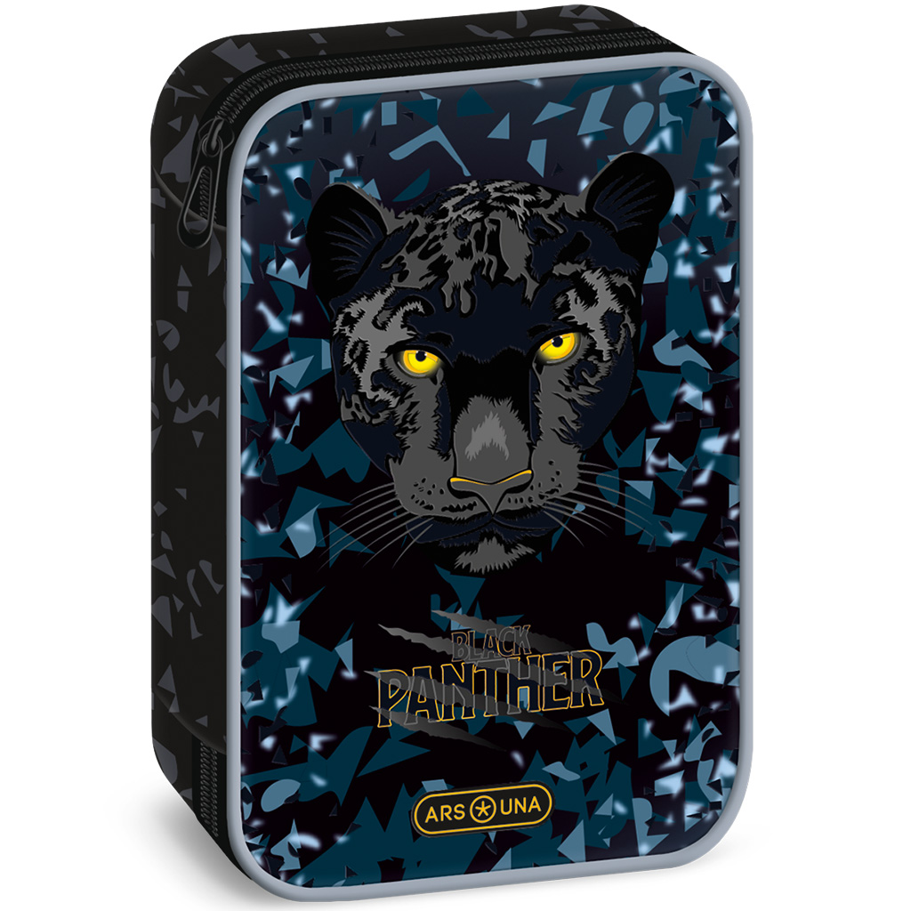 imagen de Ars Una: Estuche de lápices Black Panther de múltiples niveles 15,5x22,5x4,5cm 1