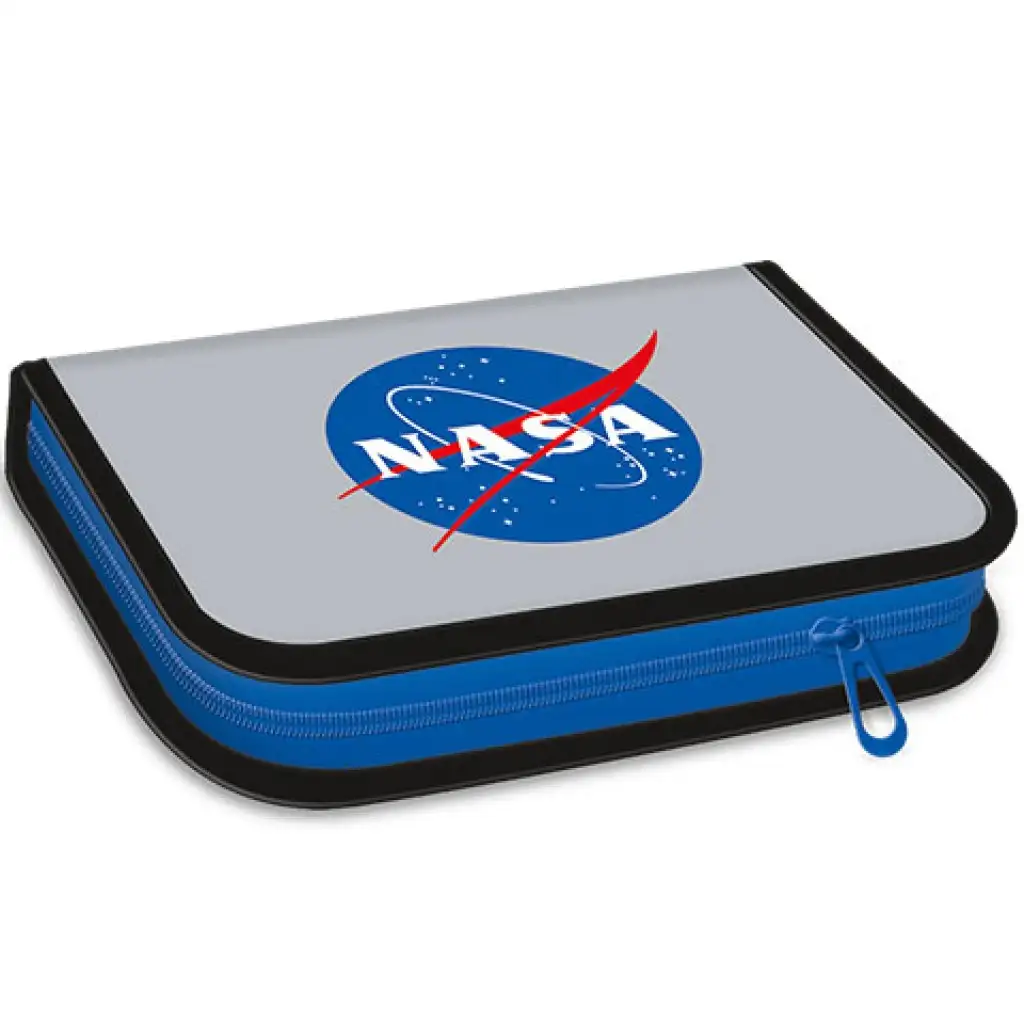 imagen de Ars Una: Estuche de lápices expandible gris NASA 13x19x4cm 1