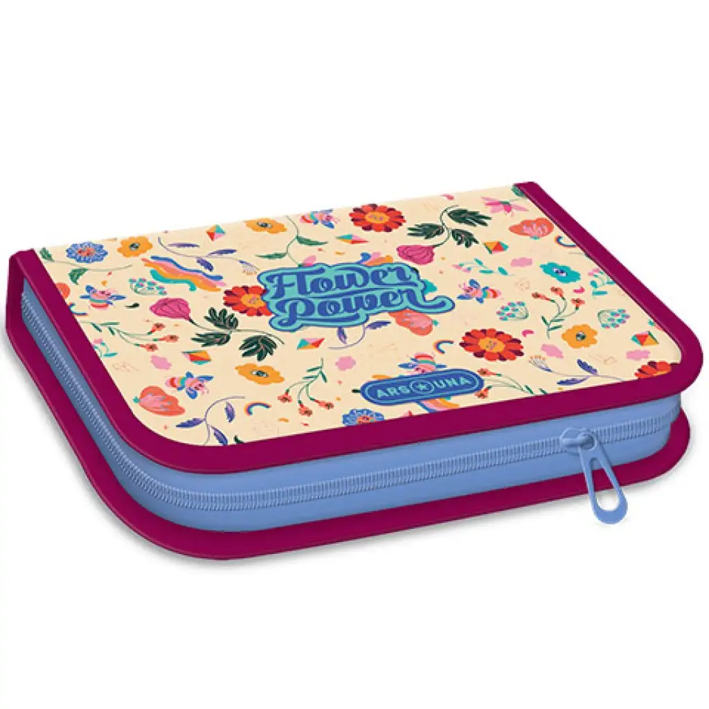 imagen de Ars Una: Estuche de lápices Flower Power 13x19x4cm 1