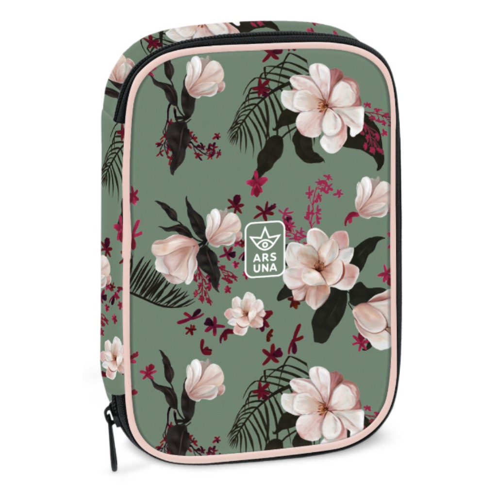 imagen de Ars Una: Estuche de lápices Flowery Green de múltiples niveles 1