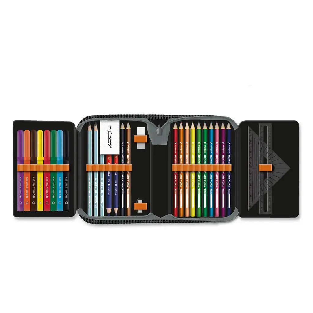 imagen de Ars Una: Estuche de lápices Lamborghini Huracan 12,8x19,3x3,6cm 2