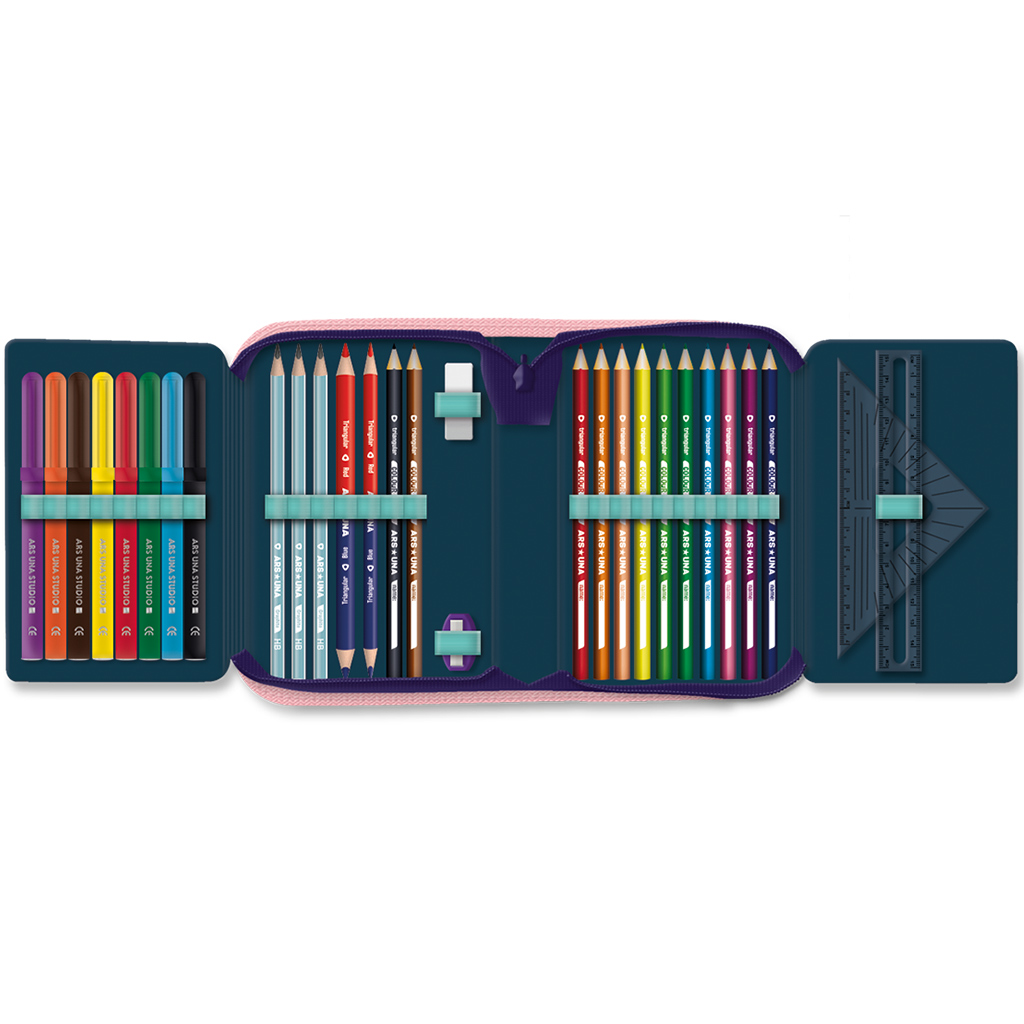 imagen de Ars Una: Estuche de lápices relleno de luces del norte 13x19x4cm 2