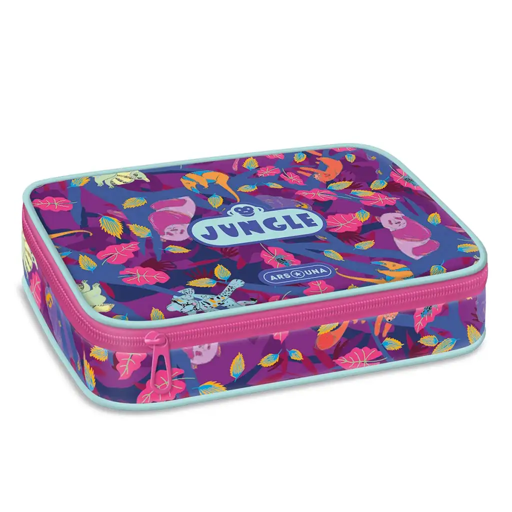 imagen de Ars Una: Estuche de múltiples niveles Jungle 15,5x22,5x4,5cm 1