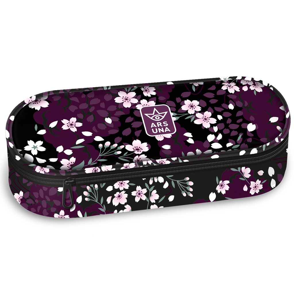 imagen de Ars Una: Estuche grande con flores de Sakura 23x5,5x9 cm 1
