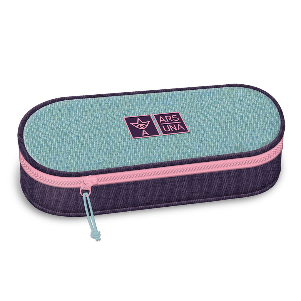 imagen de Ars Una: Estuche grande turquesa-lila 23x5,5x9cm 1