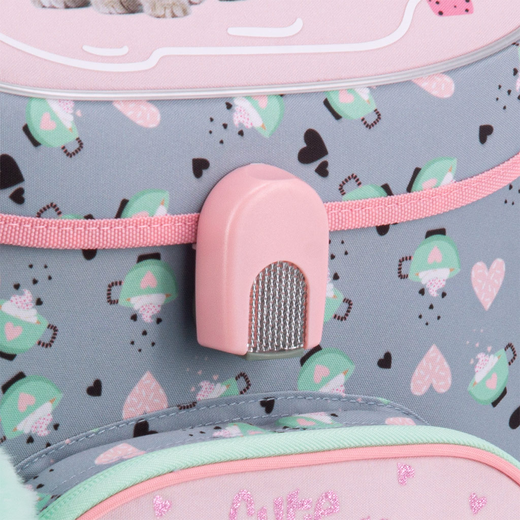 imagen de Ars Una: Fiesta de té de animales adorables mochila ergonómica con cierre magnético 33x41x24cm 5