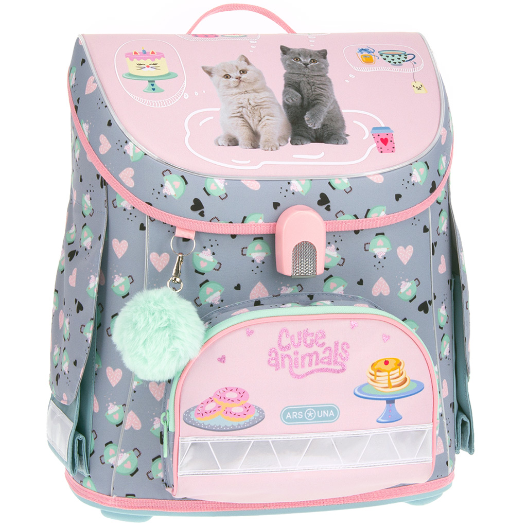 imagen de Ars Una: Fiesta de té de animales adorables mochila ergonómica con cierre magnético 33x41x24cm 1