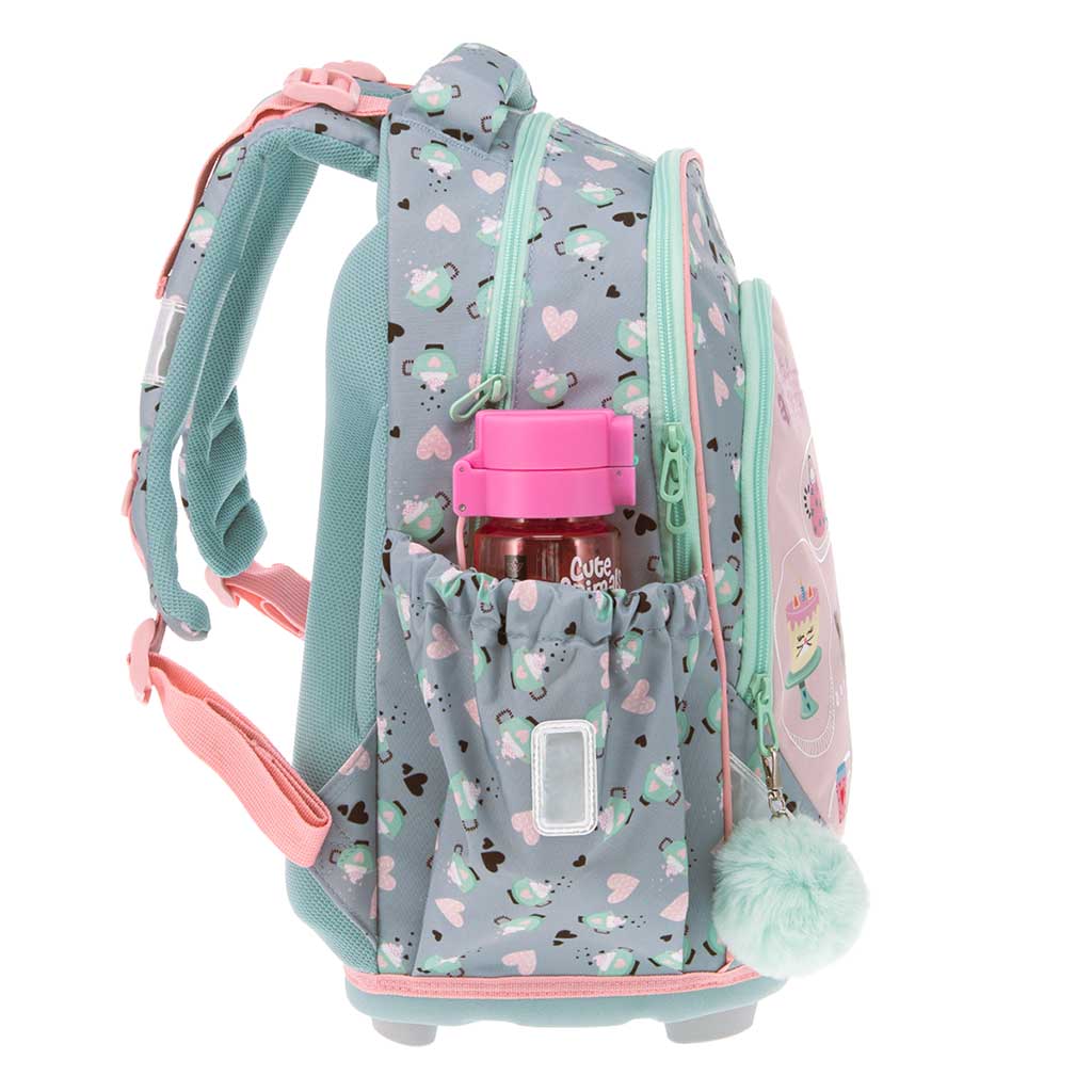 imagen de Ars Una: Fiesta de té de Animales Lindos mochila anatómica con gatos, mochila 33×43×22cm 2