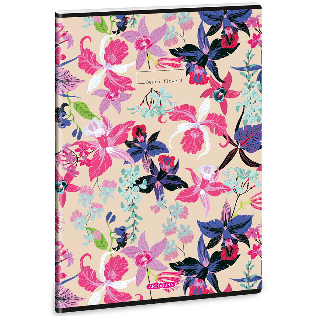 imagen de Ars Una: Flores de Playa cuaderno de cuadrícula A/4 con ganchos extra 1