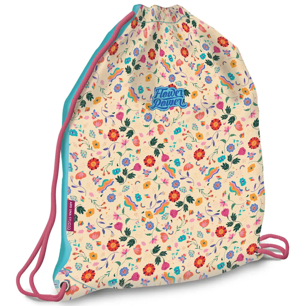 imagen de Ars Una: Flower Power mochila de deporte con flores, 32x42cm 1