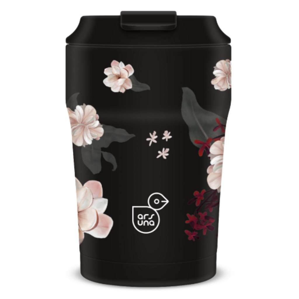 imagen de Ars Una Flowery Black termo taza 350ml 1