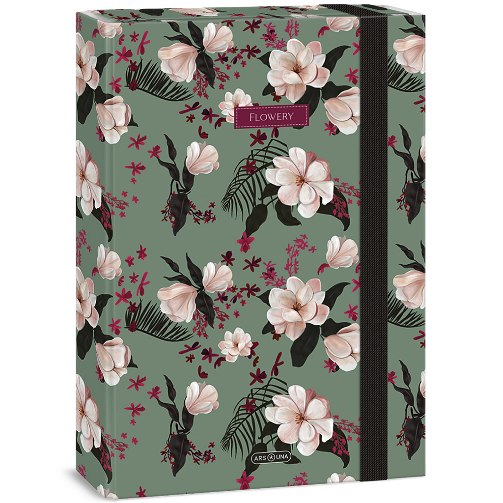 imagen de Ars Una: Flowery green caja de cuadernos A/4 1