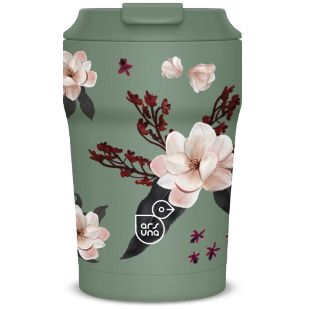 imagen de Ars Una Flowery Green termo taza 350ml 1