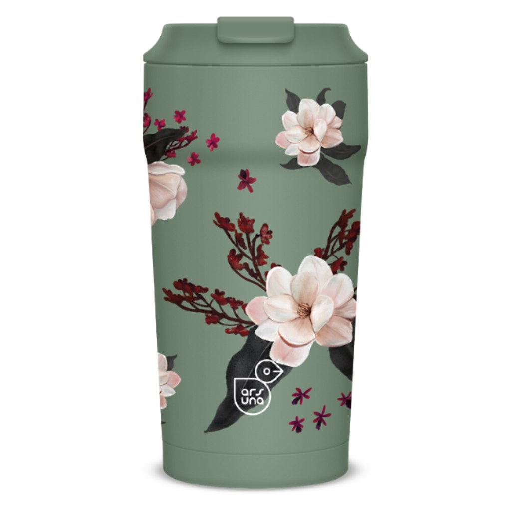 imagen de Ars Una Flowery Green termo taza 470ml 1