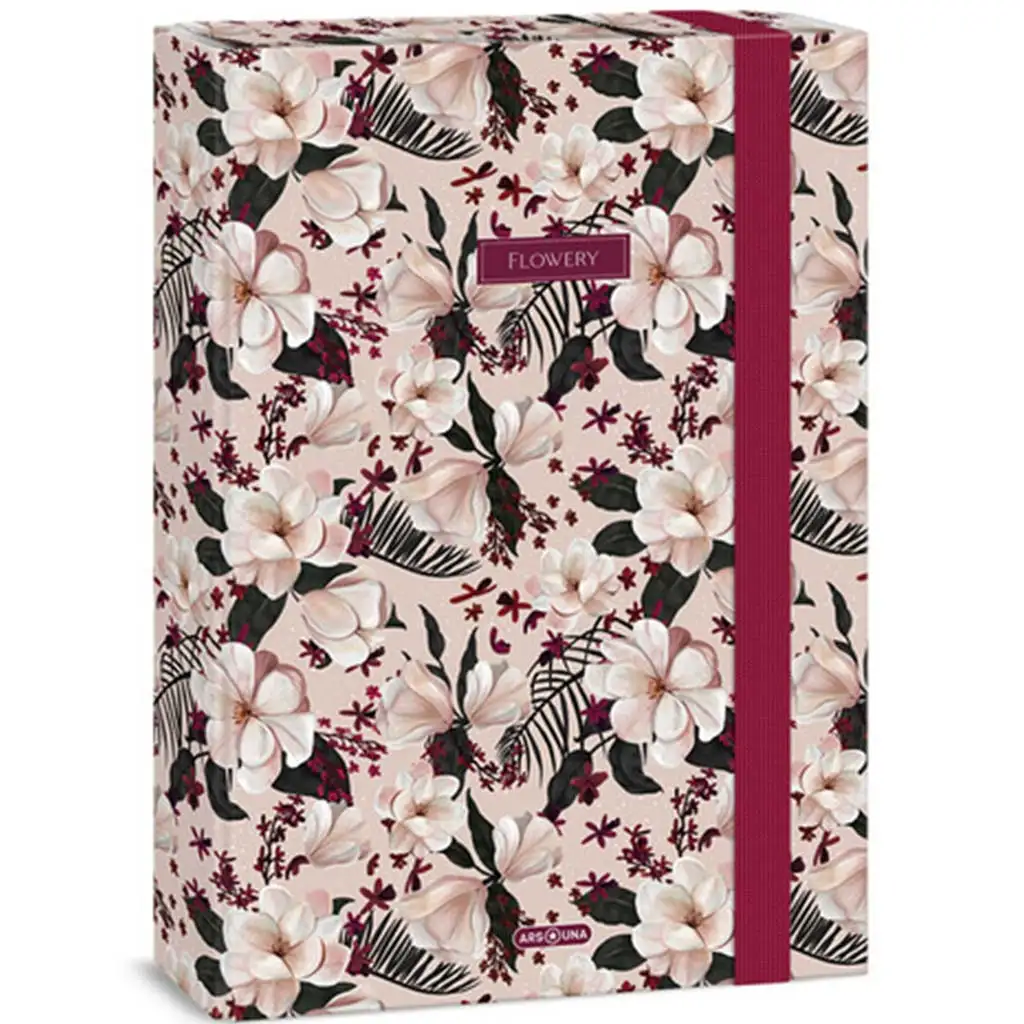 imagen de Ars Una: Flowery Pink A/4 caja de cuadernos 1