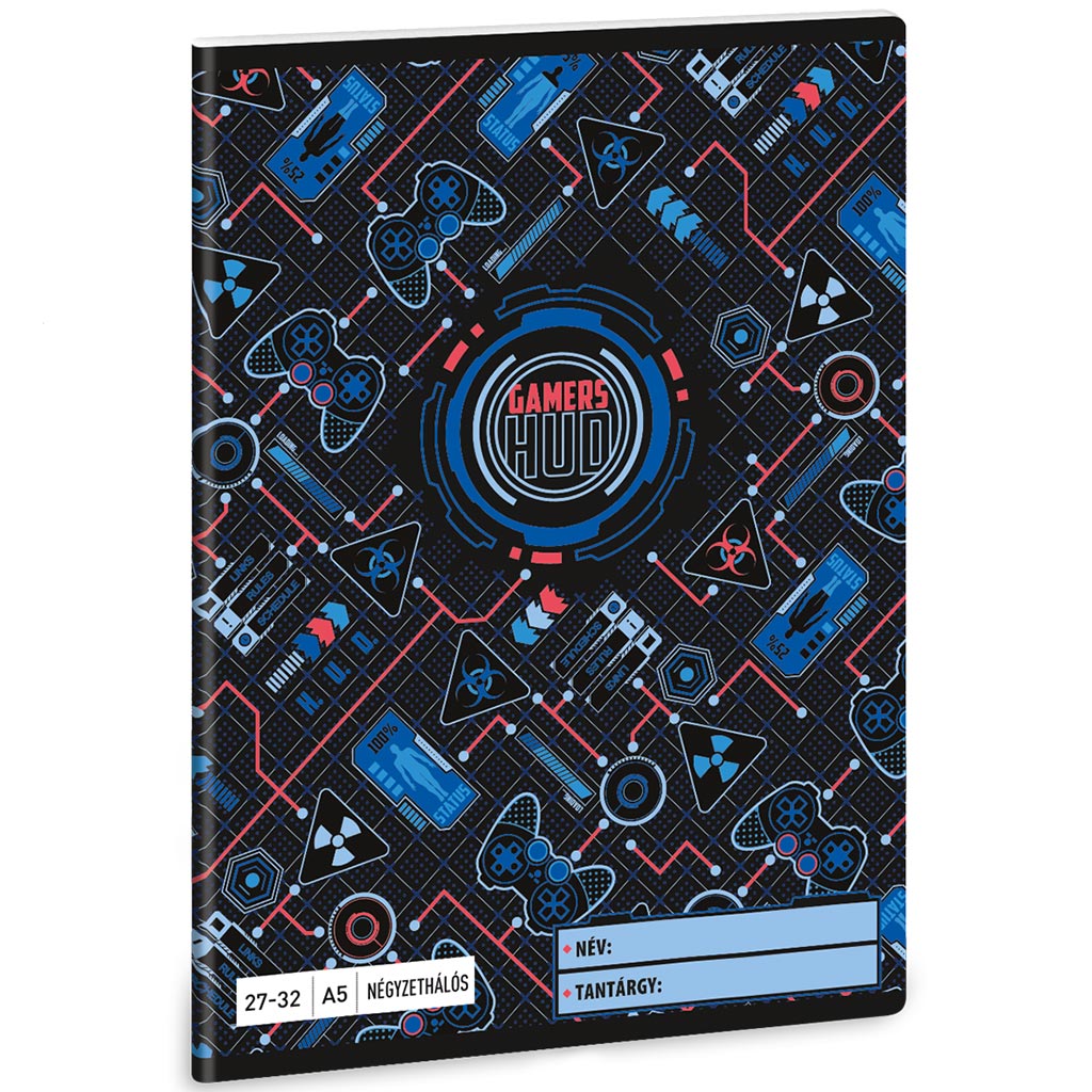 imagen de Ars Una: Gamers HUD cuaderno a cuadros A/5 27-32 1