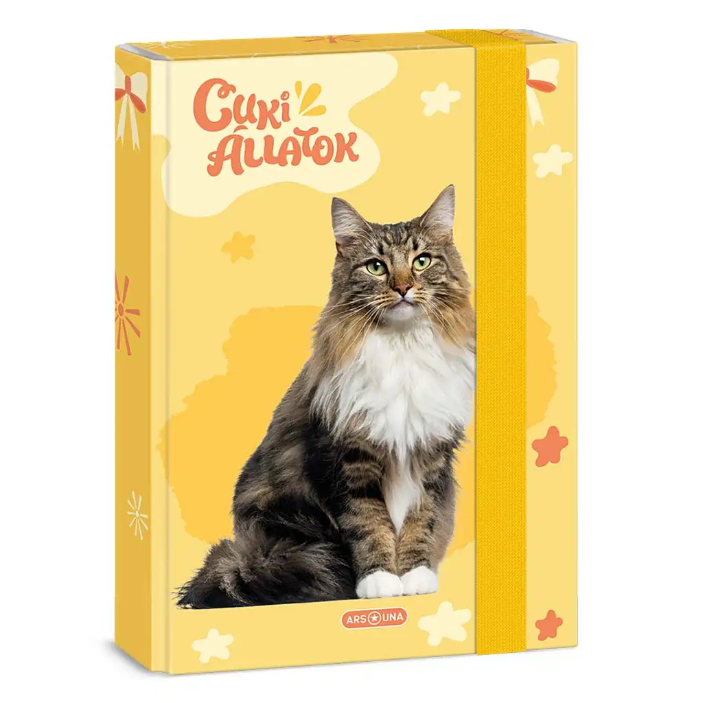 imagen de Ars Una: Gato del bosque noruego lindo A/5 caja de cuadernos 1