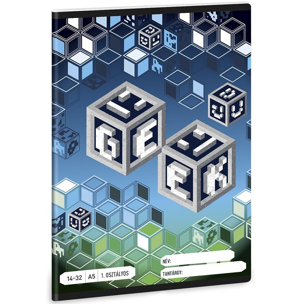 imagen de Ars Una: Geek A/5 cuaderno de líneas de 1er grado 14-32 1