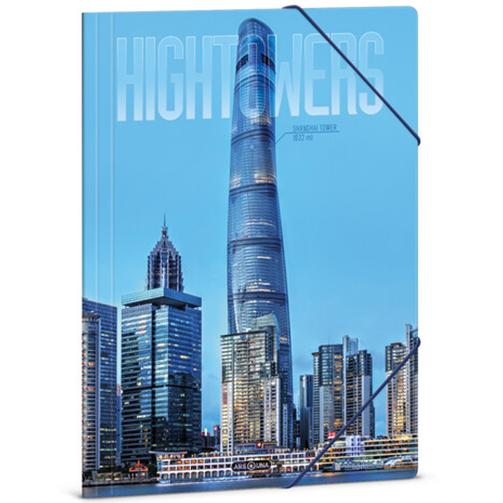 imagen de Ars Una: Hightower-Torre de Shanghái A/4 carpeta con goma 1