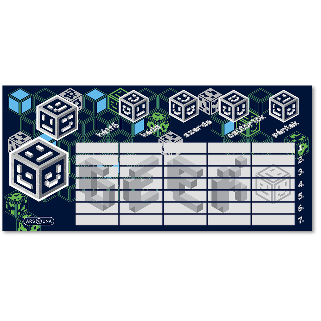 imagen de Ars Una: Horario de una sola cara, doble cara con diseño Geek 1