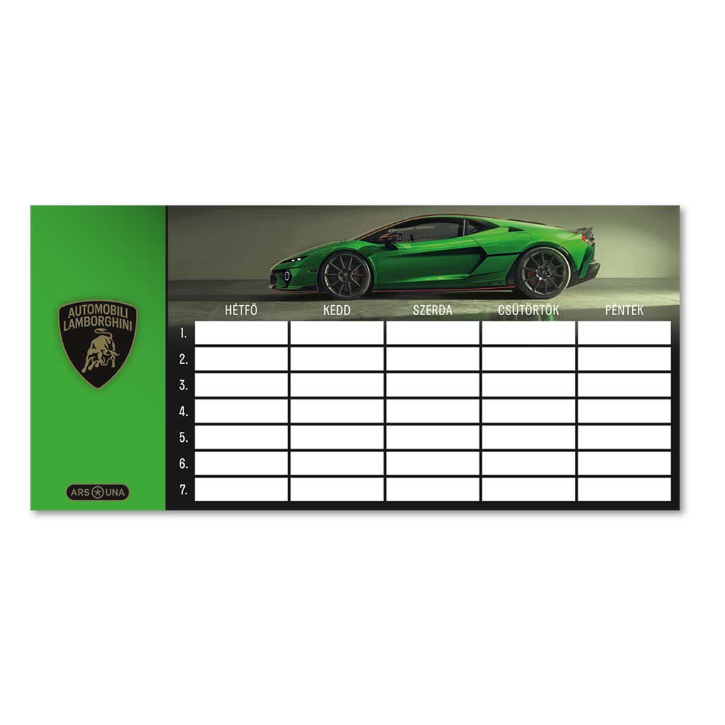 imagen de Ars Una: Horario de una sola cara, doble cara Lamborghini Verde 1