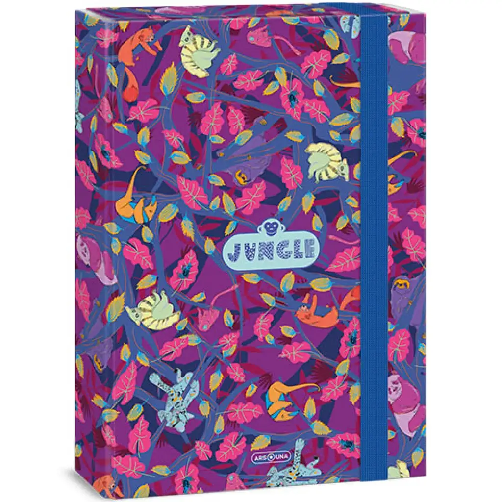imagen de Ars Una: Jungle caja de cuadernos en color lila-azul A/4 1
