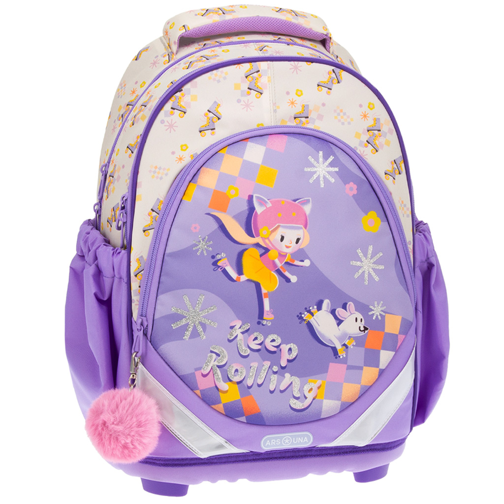 imagen de Ars Una: Keep Rolling mochila escolar anatómica de 33x42x21cm 1