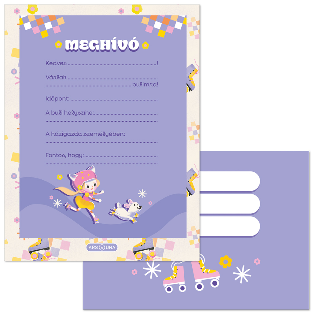 imagen de Ars Una: Keep rolling set de invitaciones de 10 unidades con sobre 1