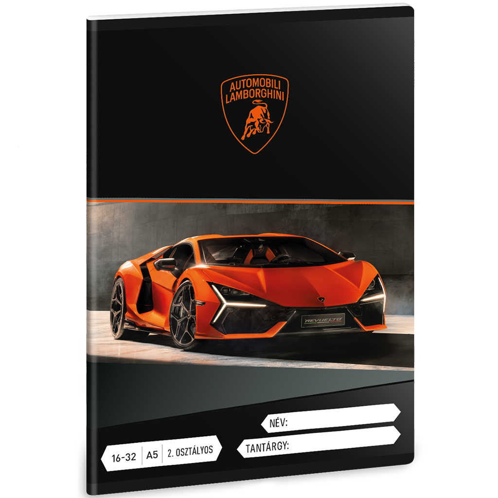 imagen de Ars Una: Lamborghini cuaderno de líneas de 2.º grado A/5 16-32 1