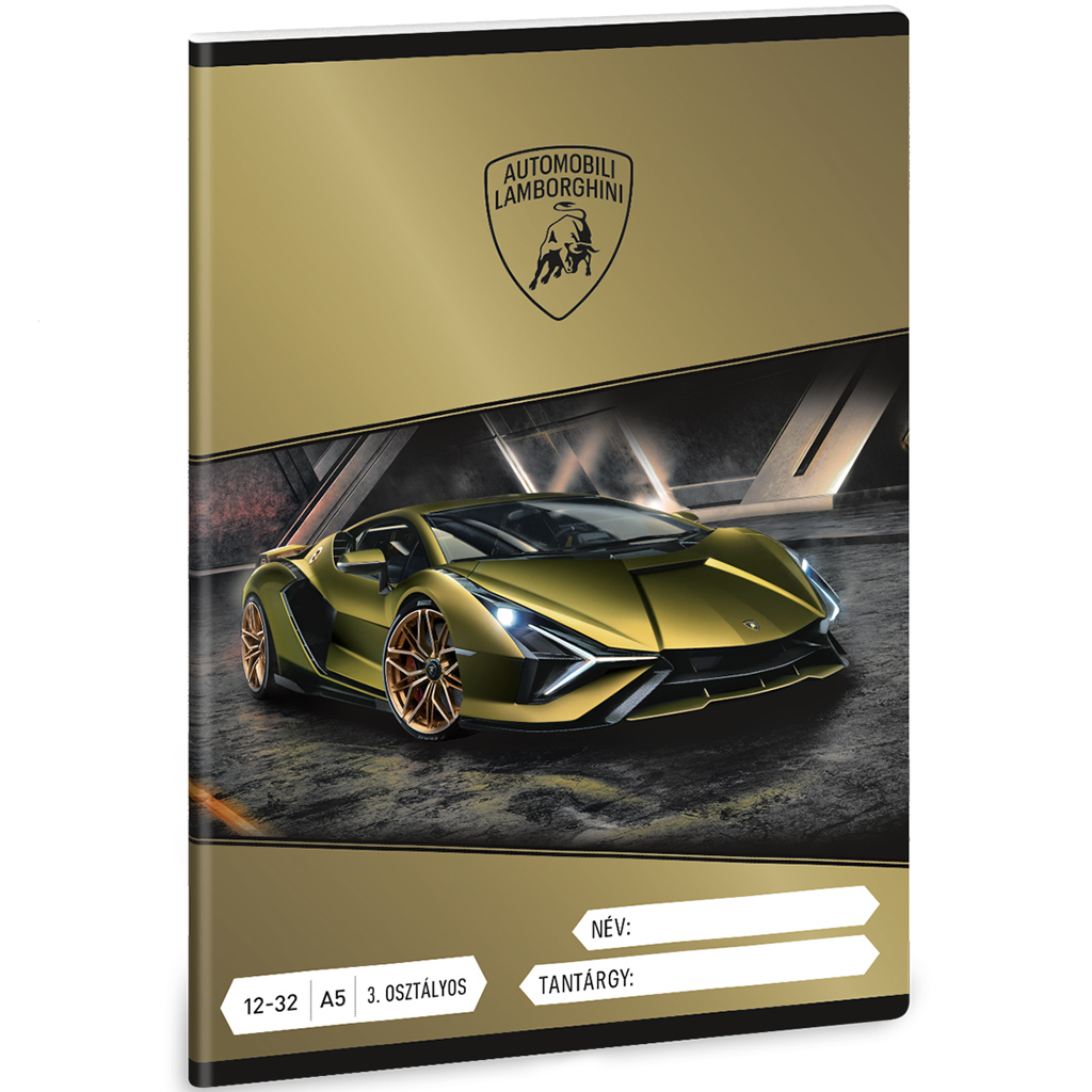 imagen de Ars Una: Lamborghini Sian A/5 cuaderno de líneas de 3er grado 12-32 1