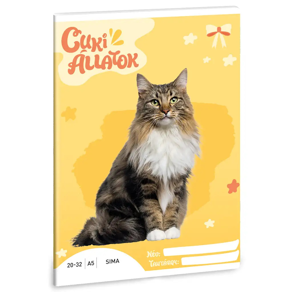 imagen de Ars Una: Lindos animales - Gato noruego cuaderno de hojas lisas A/5 1