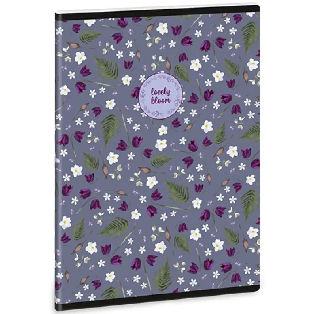imagen de Ars Una: Lovely Bloom Bluebells cuaderno a cuadros extra con tapa A/5 1
