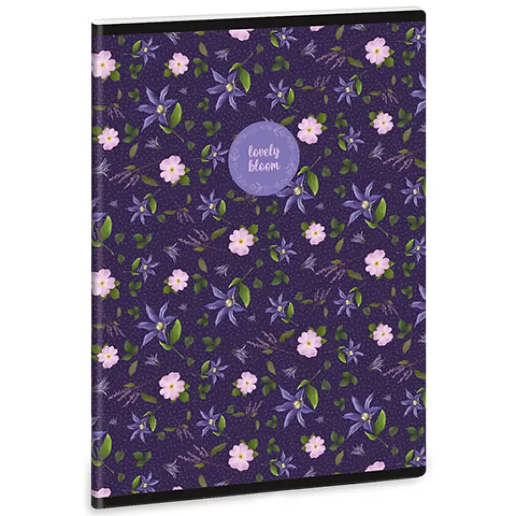 imagen de Ars Una: Lovely Bloom Wild Rose cuaderno de cuadros extra con tapa A/5 1