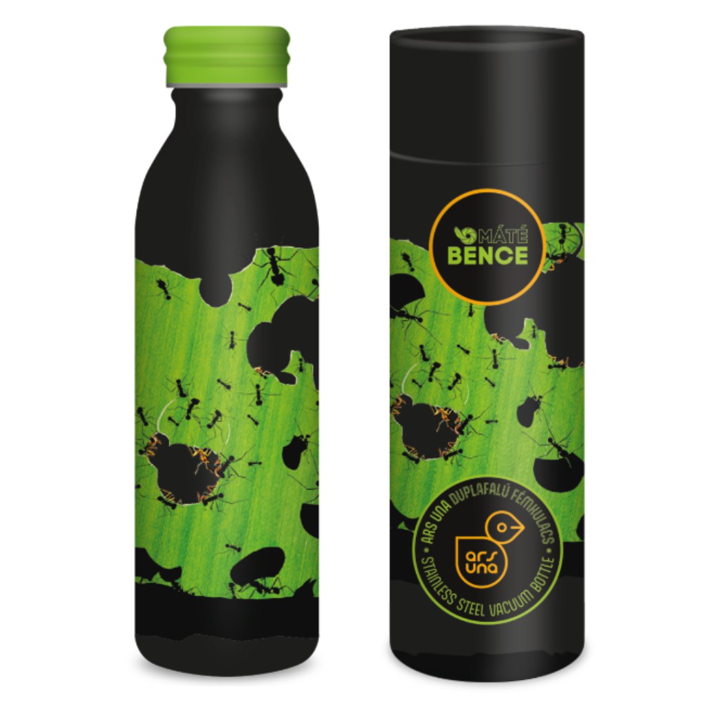 imagen de Ars Una Máté Bence - Botellas de metal de doble pared de 600 ml 1