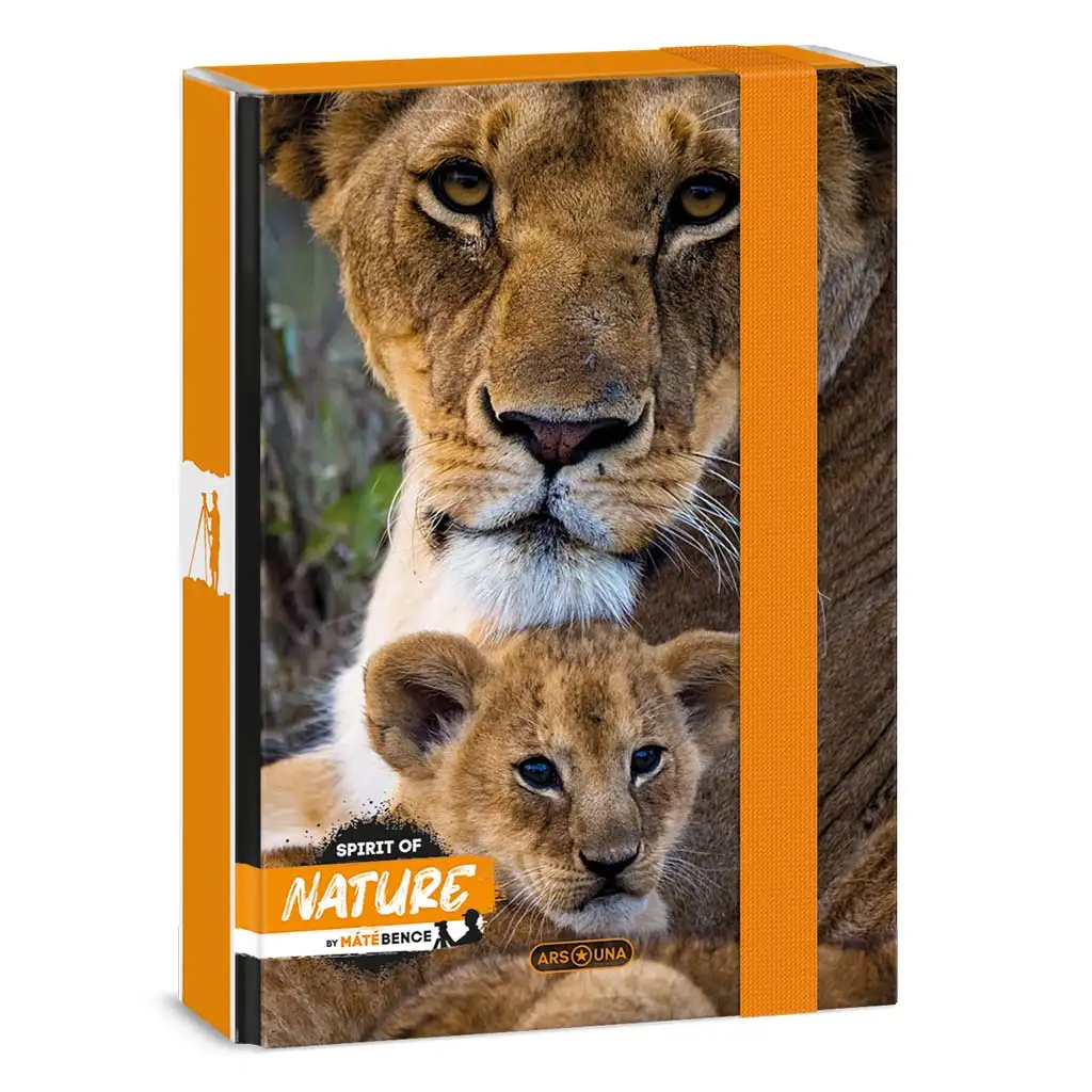 imagen de Ars Una: Máté Bence Spirit of Nature - Caja de cuadernos con león A/5 1