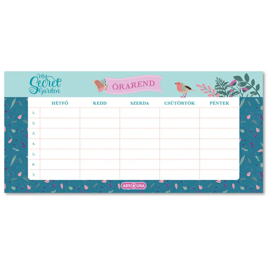 imagen de Ars Una: Mi Jardín Secreto horario doble cara 1